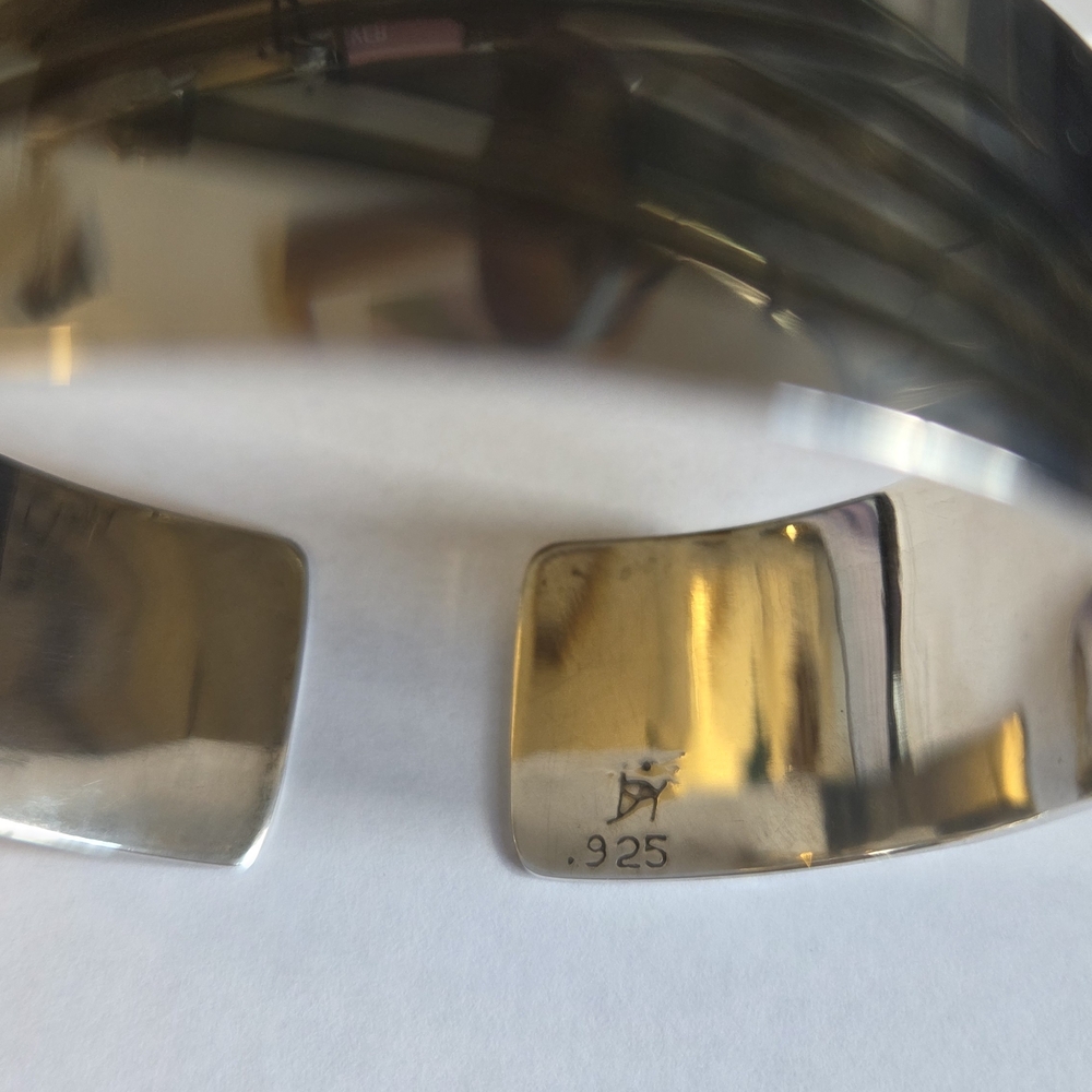Jean-Yves Nantel Sterling Silver Cuff Bracelet (.925) – Canadian Designer - Picture 3 of 3